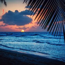 Схема вышивки «Закат на море»