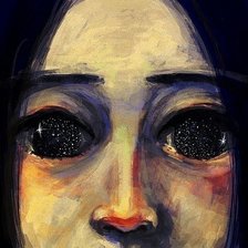 Схема вышивки «глаза»