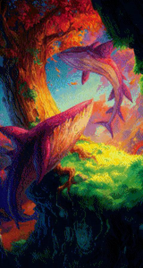 Древесные киты - дерево, кит - предпросмотр