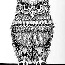 Схема вышивки «Филин»