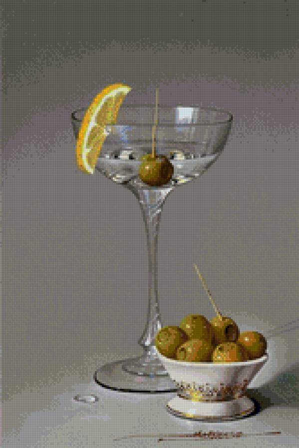 Натюрморт. Мартини-2 - натюрморты. бокалы - предпросмотр