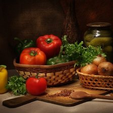 Схема вышивки «натюрморт для кухни»