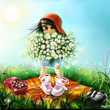 Схема вышивки «Букет для мамы»