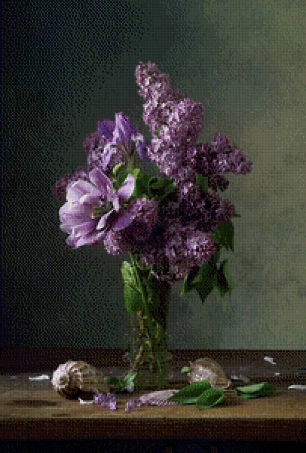 Сирень - сирень, букет - предпросмотр