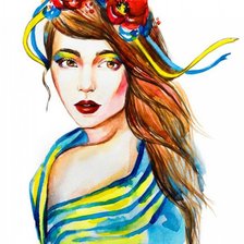 Схема вышивки «Украиночка (серия)»