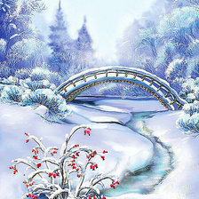 Схема вышивки «Серия "Зимние пейзажи"»