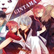 Схема вышивки «Гинтама»