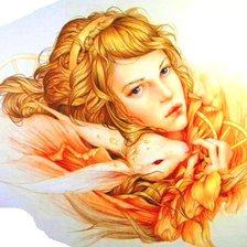 Схема вышивки «Алиса и белый кролик»