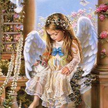 Схема вышивки «ангел 2»