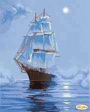 Схема вышивки «парусник»