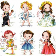 Схема вышивки «мини-героини»