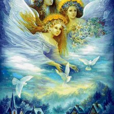 Схема вышивки «ангелы»