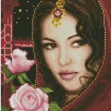 Схема вышивки «красавица»