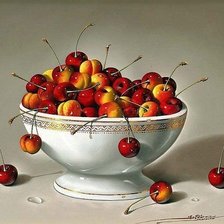 Схема вышивки «Из-за вас, моя черешня...»