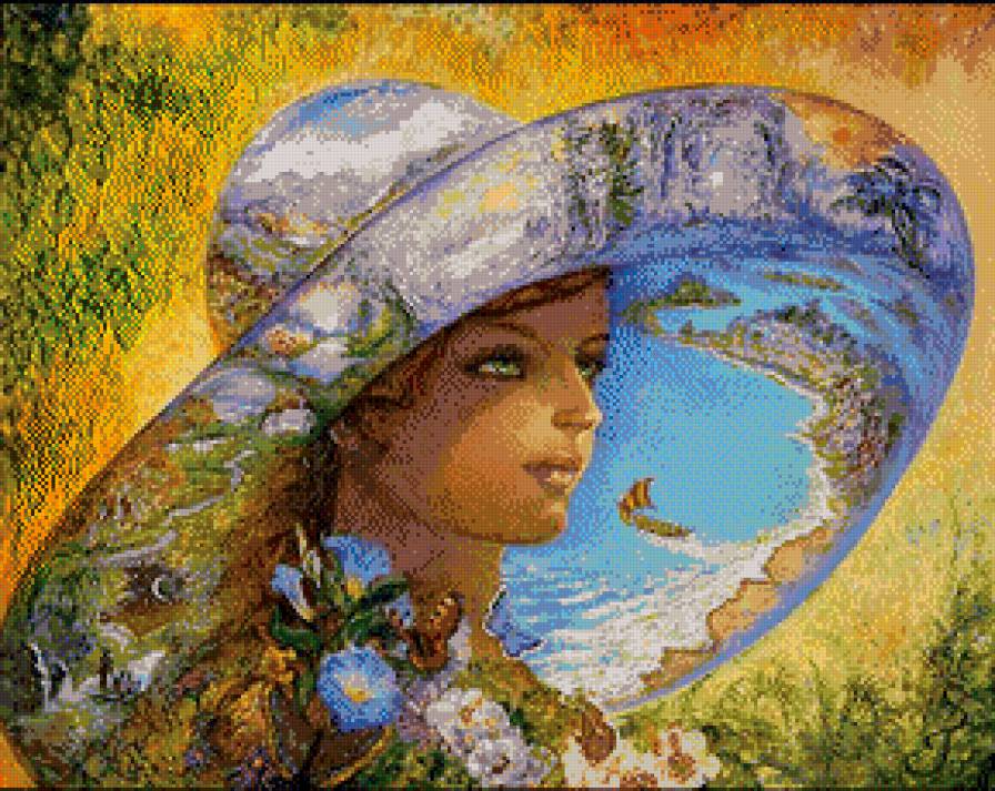 Интересная шляпа - образ, женщина, шляпа, девушка, интересная - предпросмотр