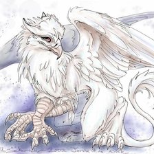 Схема вышивки «грифон»