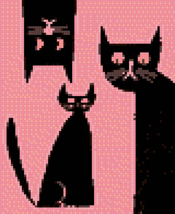 розовые коты - предпросмотр