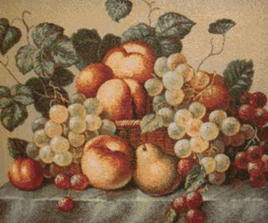 серия "фрукты" - яблоки.персики.виноград, фрукты - предпросмотр