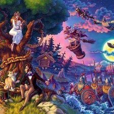 Схема вышивки «в гостях у сказки»