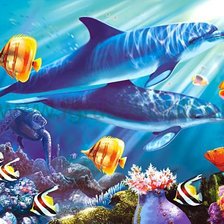 Схема вышивки «подводный мир»