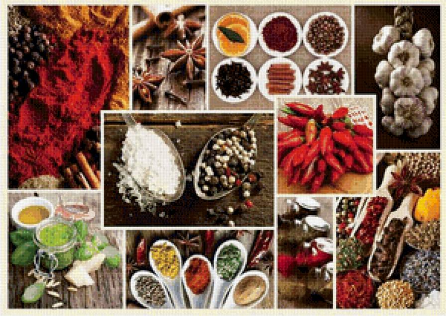специи - кухня, специи, коллаж - предпросмотр