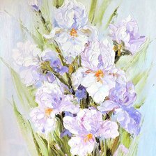 Схема вышивки «Нежные ирисы»