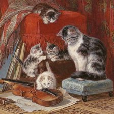 Схема вышивки «Музыкальное семейство»