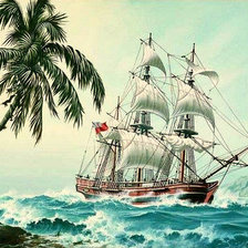 Схема вышивки «Серия "Морские пейзажи"»