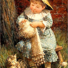 Схема вышивки «Серия "Наши малыши" Рукоделница"»