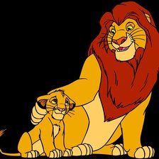 Схема вышивки «Король лев»