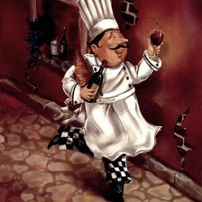 Схема вышивки «повар»