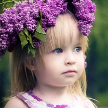 девочка и цветы