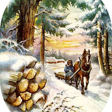 Схема вышивки «Серия "Зимние пейзажи"»