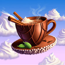 Схема вышивки «шоколадная кружка»