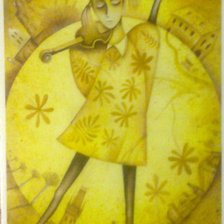 Схема вышивки «Осенний ангел»