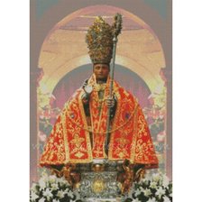 Схема вышивки «San Fermin en su capilla»