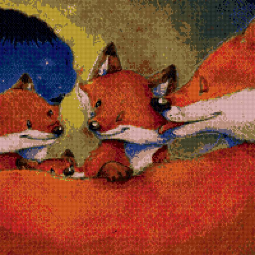 лисички - лиса - предпросмотр