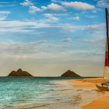 Схема вышивки «Парусник»