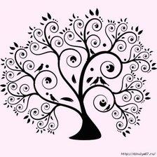 Схема вышивки «дерево»