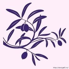 Схема вышивки «ветка оливы»