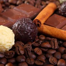 Схема вышивки «кофе»