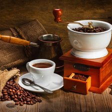 Схема вышивки «кофе»