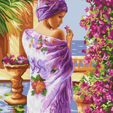 Схема вышивки «девойка»