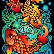 Схема вышивки «Рыбки»