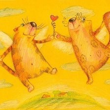 Схема вышивки «апельсиновые коты»