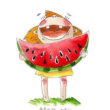 Схема вышивки «арбуз»