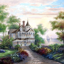 Схема вышивки «Сказочный домик-1(6)»