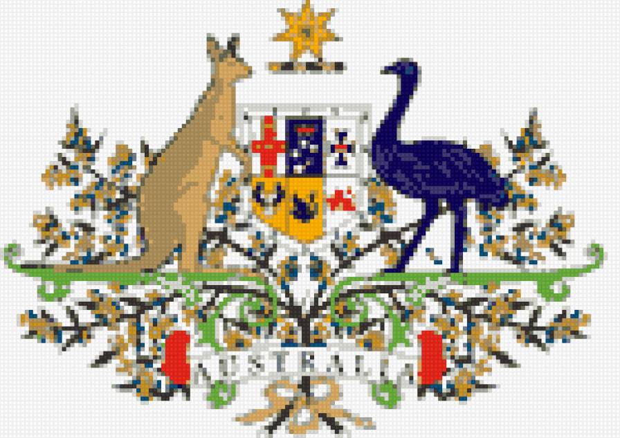 герб австралии - флаг и герб разных стран - предпросмотр