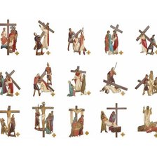 Схема вышивки «las estaciones del viacrucis»