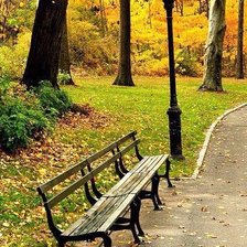 Схема вышивки «Осень в парке»